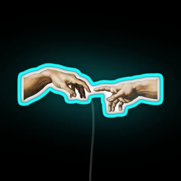 Creation Of Adam RGB Neon Sign