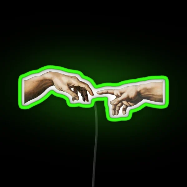 Creation Of Adam RGB Neon Sign