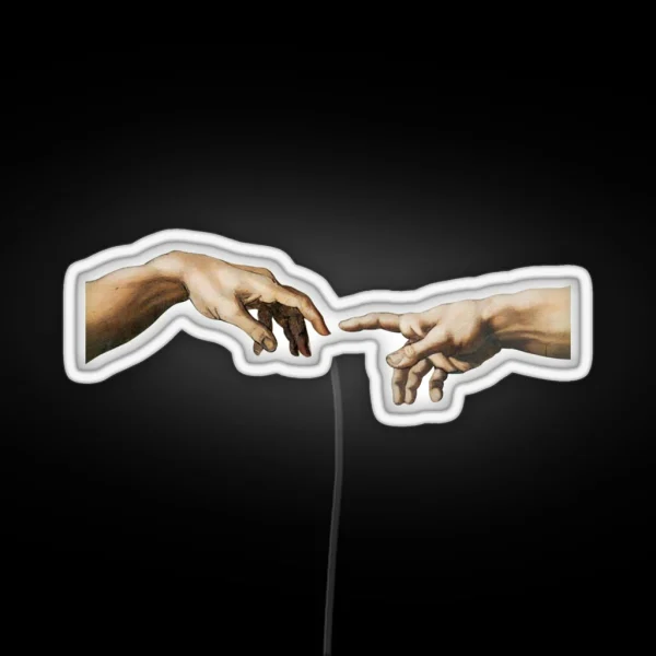 Creation Of Adam RGB Neon Sign