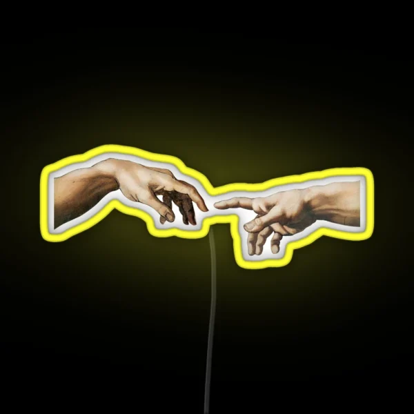 Creation Of Adam RGB Neon Sign