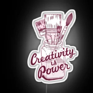 Creativity Is Power RGB Neon Sign