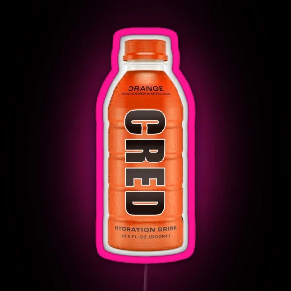 Cred Orange RGB Neon Sign