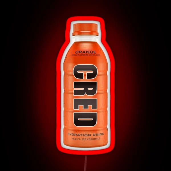 Cred Orange RGB Neon Sign