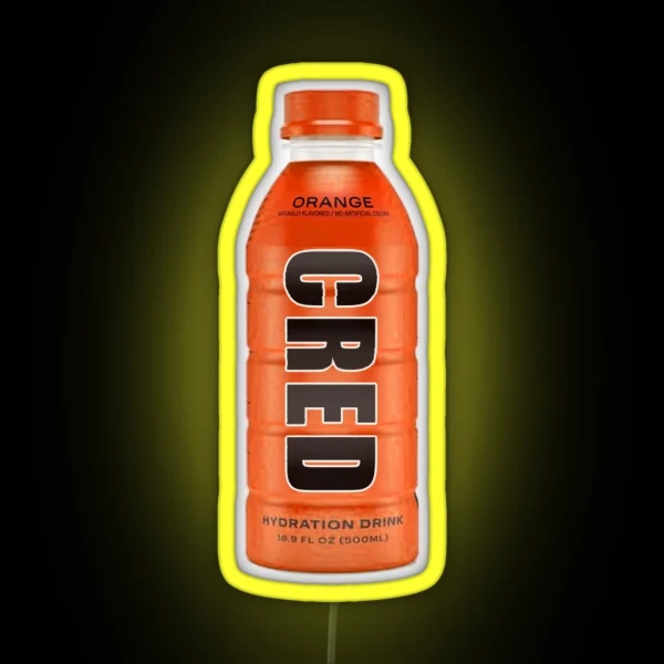 Cred Orange RGB Neon Sign