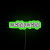 Modern Home Decor RGB Neon Sign with Creed Thoughts Typography
