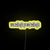 RGB LED Canvas Sign with Customizable Neon-Lit Creed Inspirational Quote Display