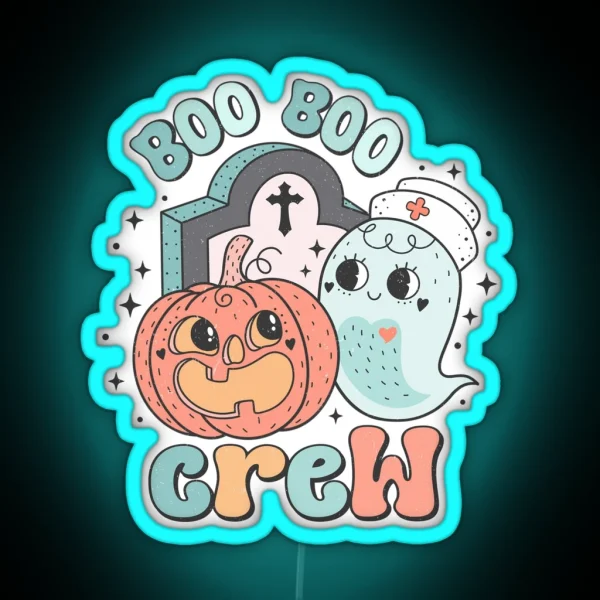 Creepy Cute Boo Boo Crew RGB Neon Sign