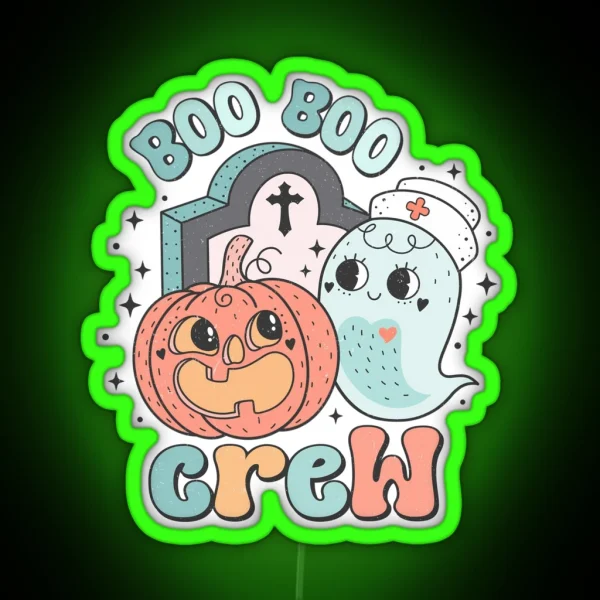 Creepy Cute Boo Boo Crew RGB Neon Sign