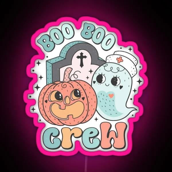 Creepy Cute Boo Boo Crew RGB Neon Sign