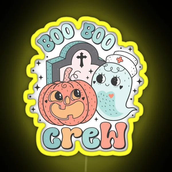 Creepy Cute Boo Boo Crew RGB Neon Sign