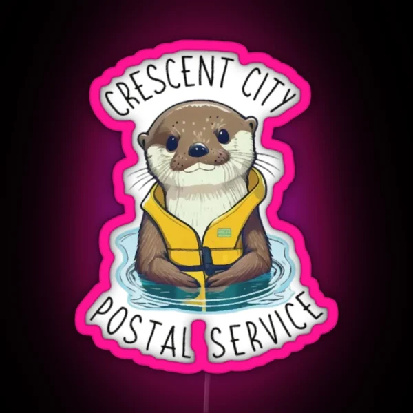 Crescent City Postal Service Otter RGB Neon Sign