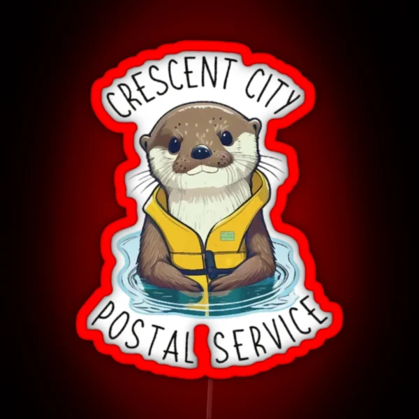Crescent City Postal Service Otter RGB Neon Sign