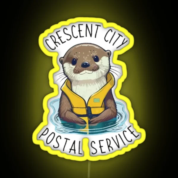Crescent City Postal Service Otter RGB Neon Sign