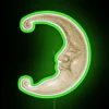 Unique Crescent Moon Neon Sign with Color-Changing RGB LED Lighting