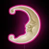 Crescent moon RGB color changing LED neon art decorative sign