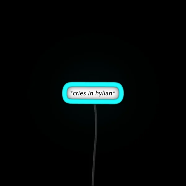 Cries In Hylian RGB Neon Sign