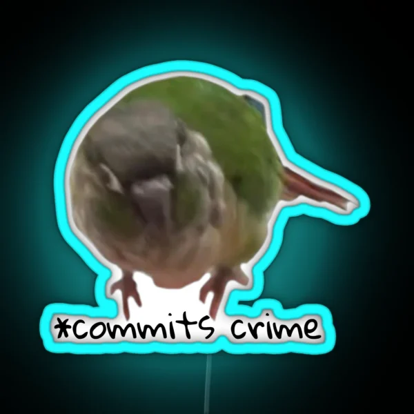 Crime Birb RGB Neon Sign