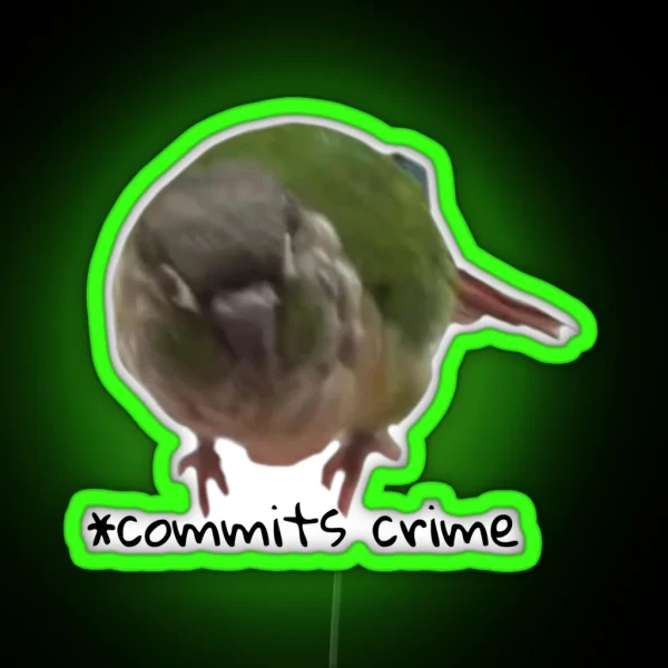 Crime Birb RGB Neon Sign