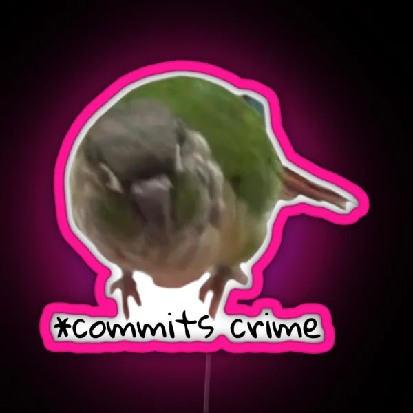 Crime Birb RGB Neon Sign