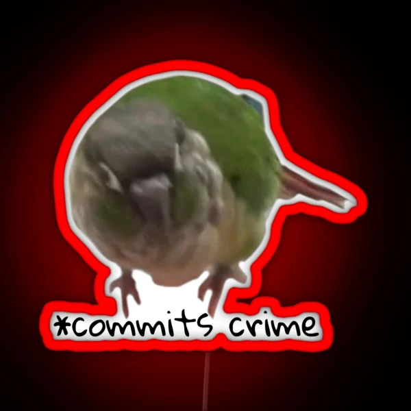 Crime Birb RGB Neon Sign