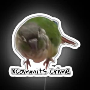 Crime Birb RGB Neon Sign