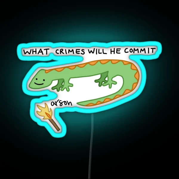 Crime Limzard RGB Neon Sign