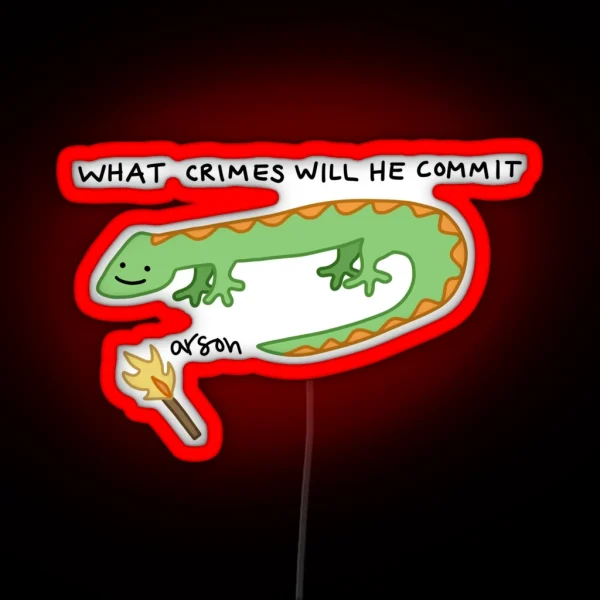 Crime Limzard RGB Neon Sign