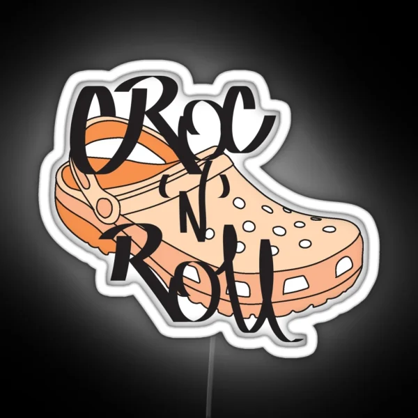 Croc And Roll RGB Neon Sign