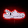 Lavender Croc Clog Neon Sign Accenting Home Decor with Style