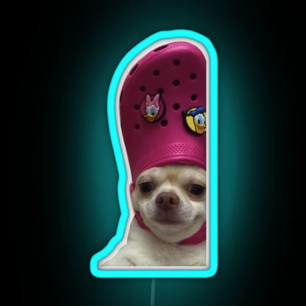 Croc Dog RGB Neon Sign