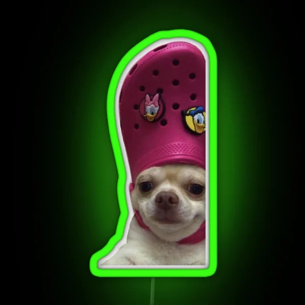 Croc Dog RGB Neon Sign