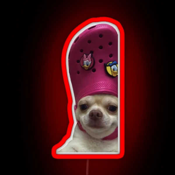 Croc Dog RGB Neon Sign
