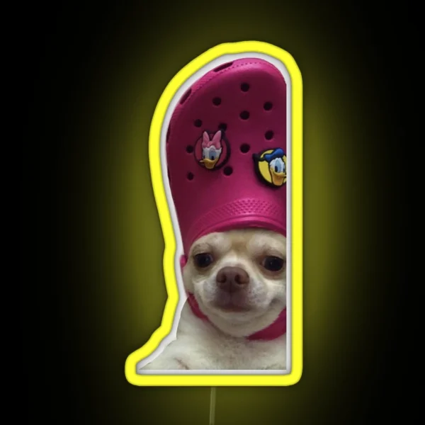 Croc Dog RGB Neon Sign