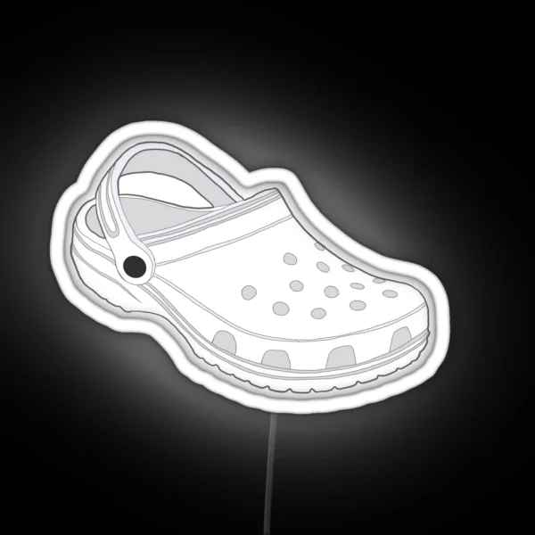 Croc White RGB Neon Sign