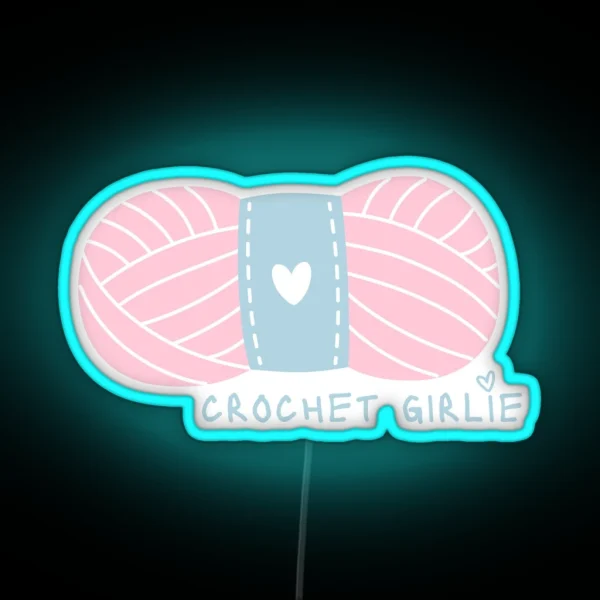 Crochet Girlie RGB Neon Sign