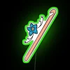 Neon Crochet Hook Sign for Home Decor and Craft Inspiration Room