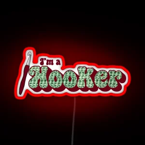 Crochet Hooker RGB Neon Sign