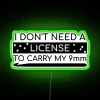 Vibrant Neon Sign with Amusing Crochet Gun Theme Home Decor Accent