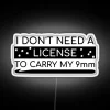 LED Personalized Crochet Gun Enthusiast Quote Gift Sign with Neon Lighting