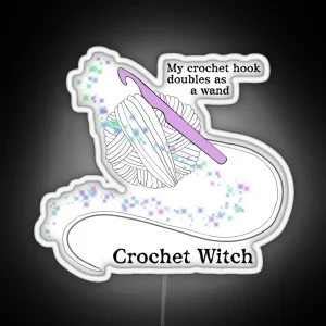 Crochet Witch RGB Neon Sign