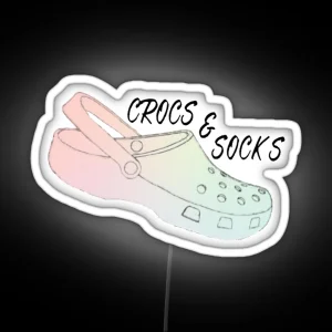 Crocs And Socks RGB Neon Sign