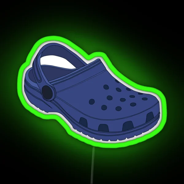 Crocs Blue RGB Neon Sign