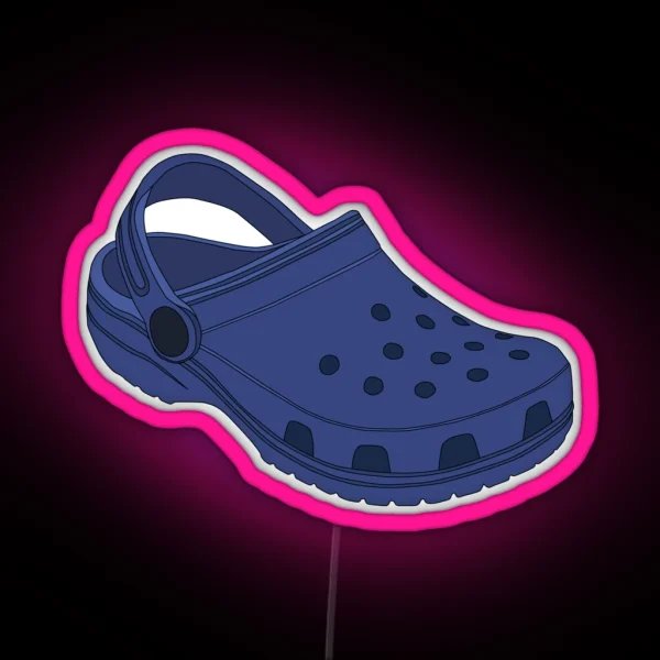 Crocs Blue RGB Neon Sign