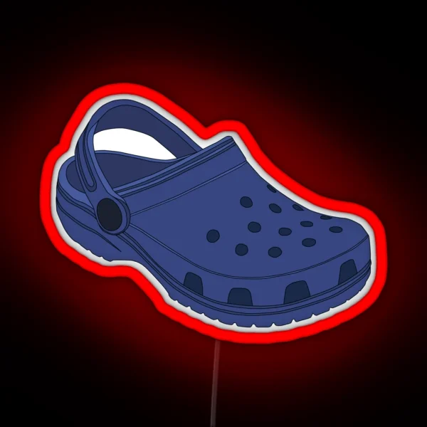 Crocs Blue RGB Neon Sign