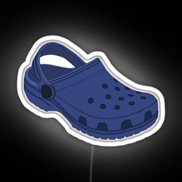 Crocs Blue RGB Neon Sign