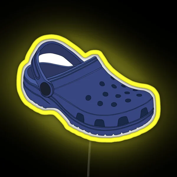 Crocs Blue RGB Neon Sign