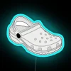 Neon Wall Decor, Retro Inspired White Crocs Clog Shoe Sign