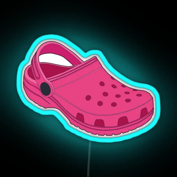 Crocs Hot Pink RGB Neon Sign