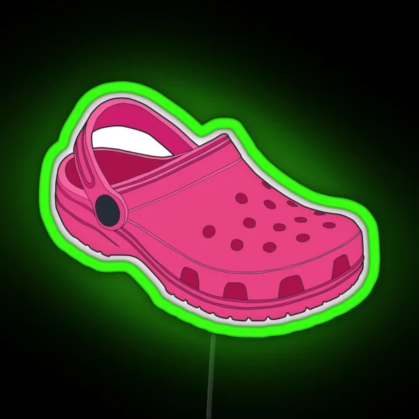Crocs Hot Pink RGB Neon Sign