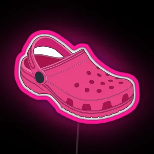 Crocs Hot Pink RGB Neon Sign